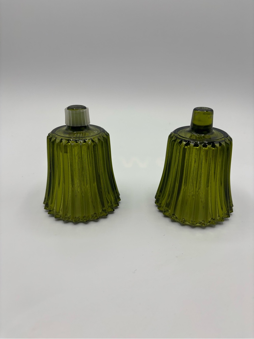 Home Interiors HOMCO Votive Cup Candle Holders Avocado Green Set of 2